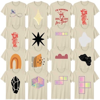 Minimalistische geometrische Formen Erwachsene T-Shirt Kunstliebhaber Geschenk