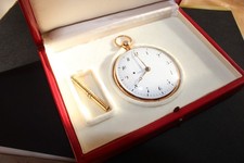 Orologio da tasca Breguet Carillon in oro massiccio 18 carati con ripetitore quarto 55 mm / 109 g