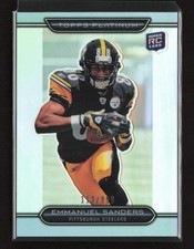 2010 Topps Platinum #75 Emmanuel Sanders Rookie Refractors #/999 RC