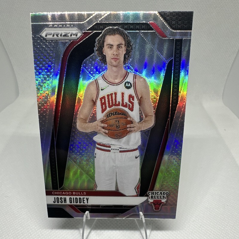 Panini 2024-25 Prizm Josh Giddey #112 Chicago Bulls Prizm Silver Parallel