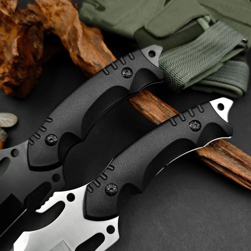 Fighting Combat Tactical Assault Knife Stainless Steel Fighter Self Defense - Bild 4 von 17