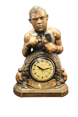 Joe Louis World Champion Vintage Figured Boxing Table Clock USA 1938 USA