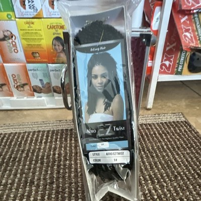 Billiong Hair Afro EZ Twist Synthetic Curly Twist Hair Extension 1#