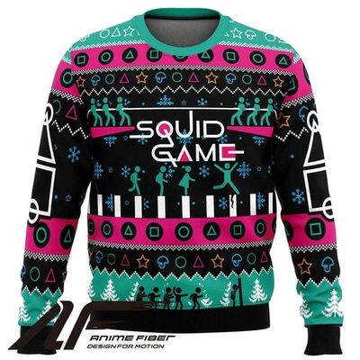 #ad #ad Squid Game The Game is On Christmas Sweatshirt AU $59.00