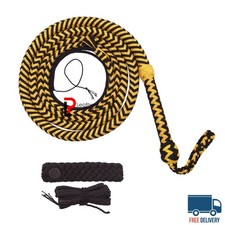 Nylon Paracord Bullwhip 4 16 Ft Handmade Signal Whip 16 Plait training cosplay