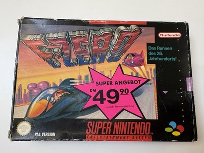 F-Zero (Nintendo SNES, 1991) OVP + Anleitung, PAL Version