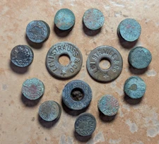 Levi Strauss Co Blue Jeans San Francisco, California Copper Rivets Button Lot