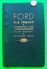 1938 Ford V-8 Truck Saleman Data Book In Binder 106-pgs Coe Pick-up Woodie Wagon