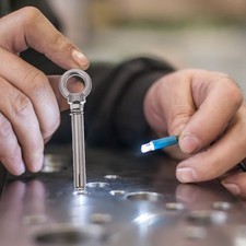 5pcs en acier inoxydable Extension Boulons de levage avec anneau (M6X80MM)