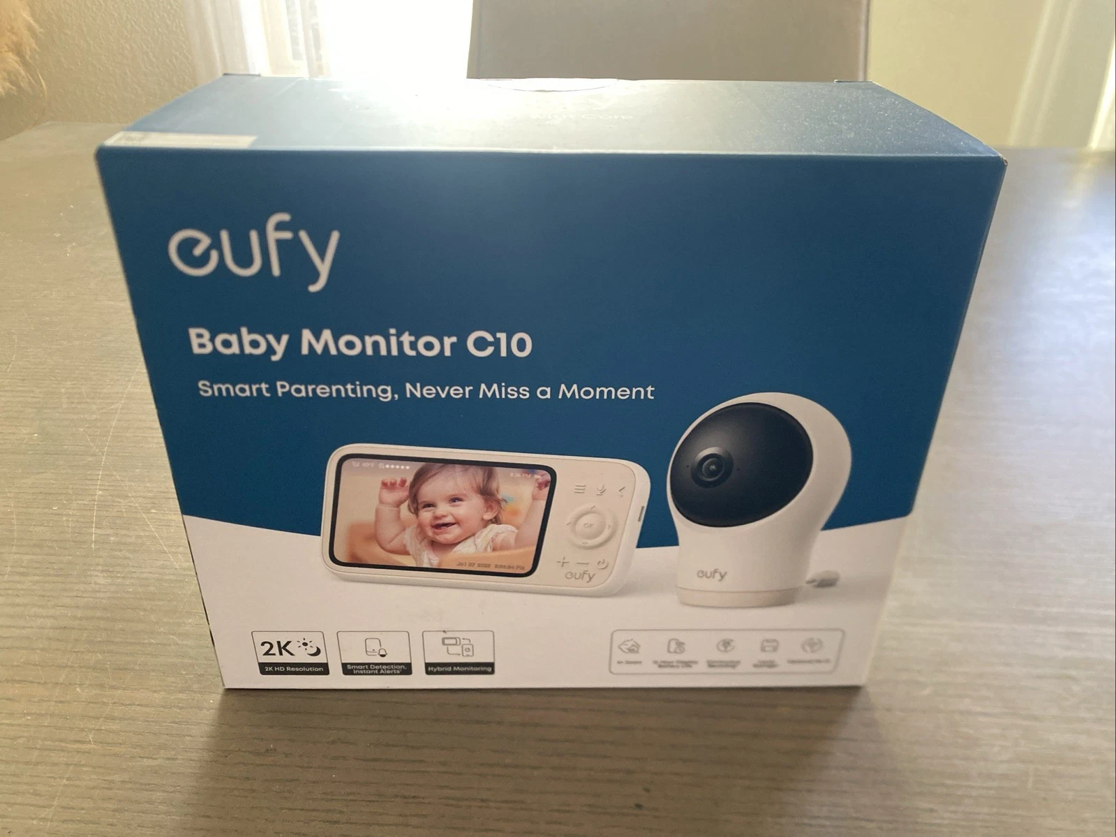 eufy Baby Monitor C10 2K Portable Camera WiFi Optl 4×Zoom App Control SmartAlert