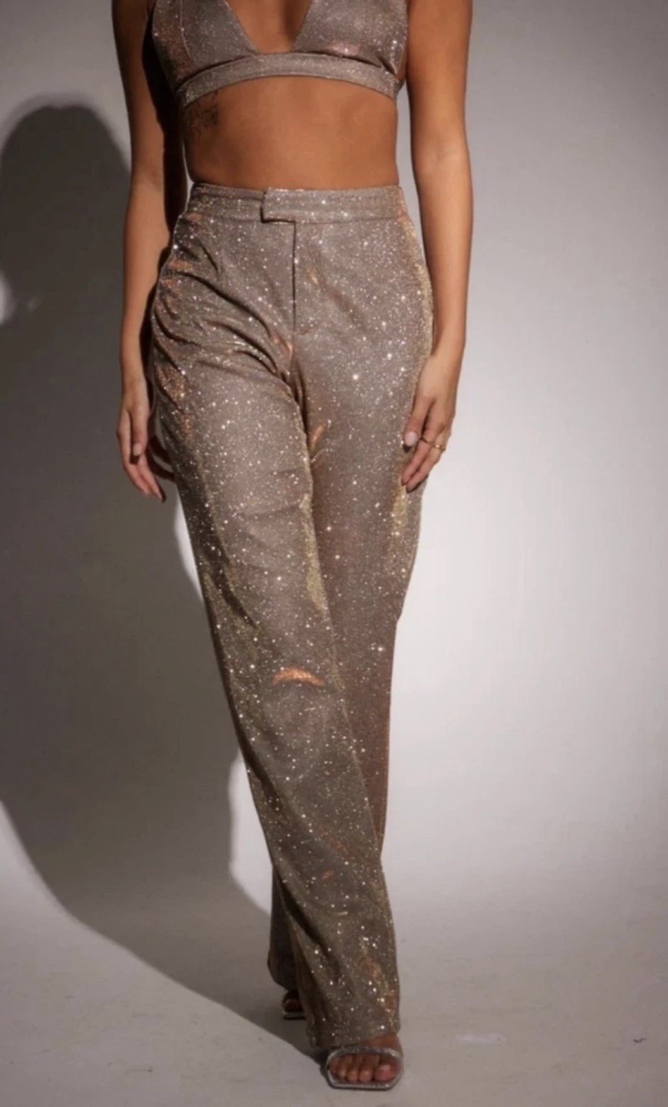 SLA The Label Santorini Bronze Trousers, XXS size 6-8 image 6