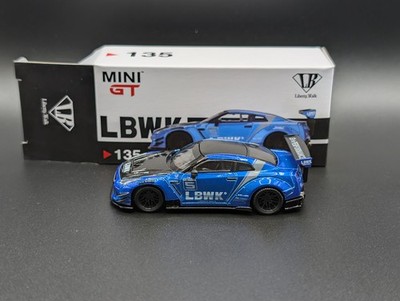 アメリカ限定MINI-GT LB Works Livery 2.0 Blue 1:64 MINI GT LB WORKS Nissan GTR LB Works Livery 2.0 Blue #135 RHD