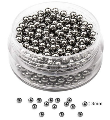 400 x Edelstahl Reinigungsperlen, Reinigungskugeln 3mm Premium rostfrei