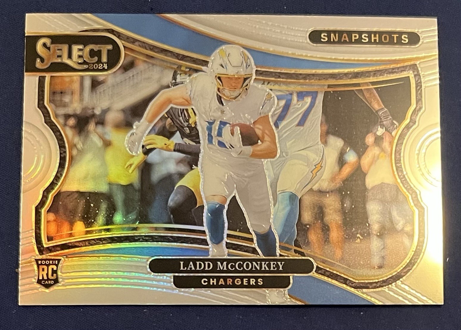 2024 Select - Snapshots Ladd McConkey Silver Prizm RC Chargers
