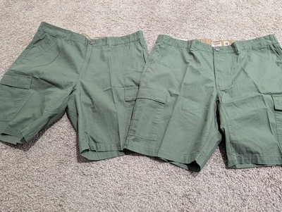Lot Of 2 RedHead Stockton Ripstop Cargo Shorts for Men Green Size 40 NWT