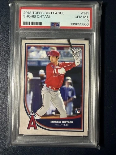 Shohei Ohtani 2018 Topps Big League #141 RC - PSA 10 - RC ROOKIE Angels Dodgers