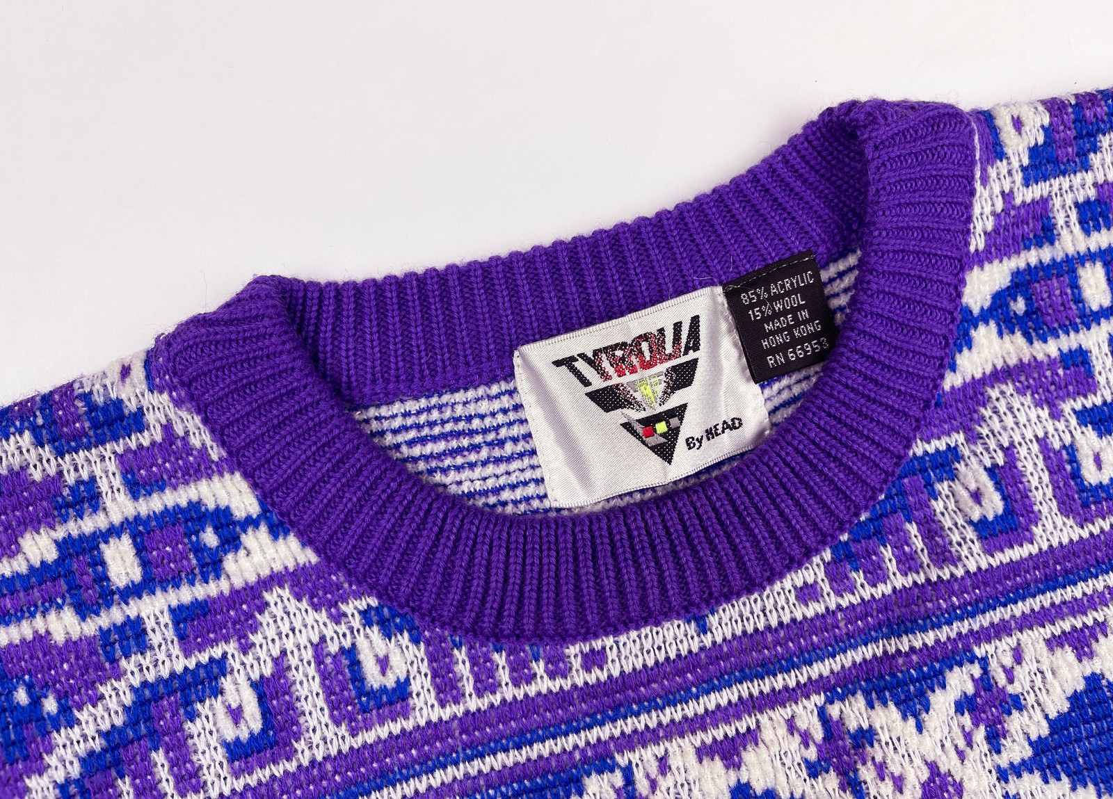 Vintage Tyrolia Skiwear Sweater 80s 90s Acrylic Wool Winter Ski Skiing Women's S