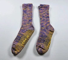 Bombas Grippers Space Dye Calf Socks Lot Of 2 Pairs Size M