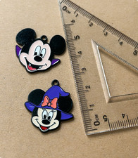 40 Pcs Halloween mickey minnie cartoon Charm necklace Pendant DIY Jewelry Making
