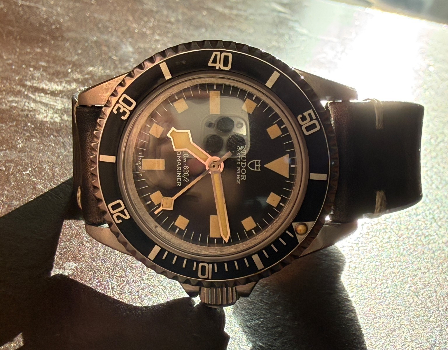 Tudor Oyster Prince Black Snowflake ref. 9401/0 Automatic Men's Watch READ