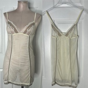 La Perla Lingerie Sheer Lace Chemise Babydoll Dress Sz IT 2 (US Size S)