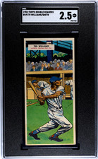 1955 Topps Double Headers Smith Williams #69/70 SGC 2.5