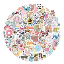 200 Cute Aesthetic Sticker Pack Waterproof Vinyl for Water Bottle Classroom  Fu