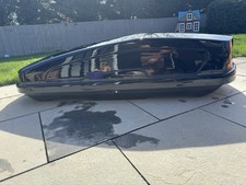 Halfords Advance 580l Roof Box With Thule Roof Wingbar Evo
