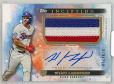 2024 TOPPS Inception Wyatt Langford Patch Autographs #APCWL【079/200】 Texas Range