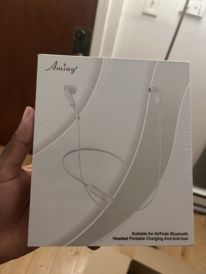 Aminy A-Pods2 Bluetooth Neckband Headset Portable Charging Anti-lost White