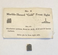 Vtg. Marble Sheard No. 6 Front Sight Blade Winchester 1894 Carbine .25-35 .30-30 Vtg. Marble Sheard No. 6 Front Sight Blade Winchester 1894 Carbine .25-35 .30-30
