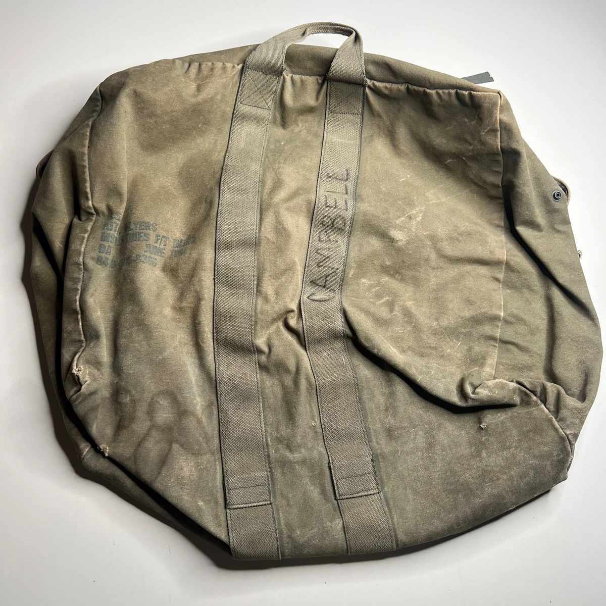 Vintage Army Duffle Bag In Collectible Military Surplus Bags