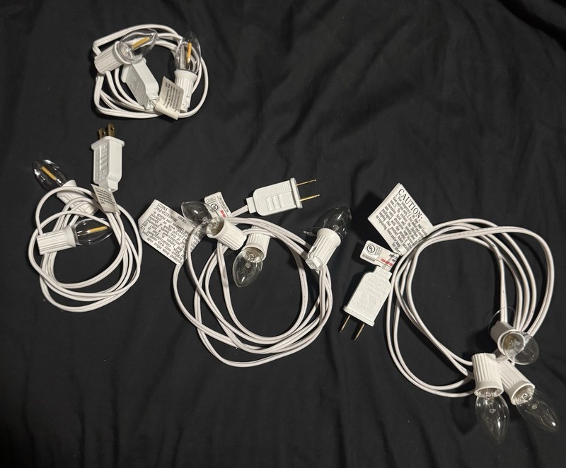 Halloween - 2 Sets Of 2 LED Lights, 2 Sets Of 3 C7 Standard Bulb, 1 Set C7 Bulbs