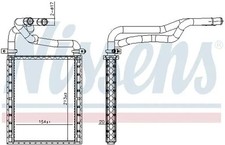 Heizung Kühlrippen gelötet 707191 NISSENS für TOYOTA AVENSIS AVENSIS Stufenheck
