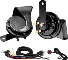 Car Horn Kit with Button 12V Truck Horn Kit with Relay Harness
