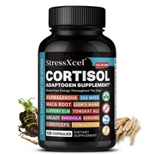 Energy Boost Supplements 30-120 Capsules Focus Normal Cortisol Hormonal Levels