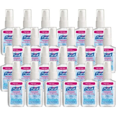 PURELL Advanced Hand Sanitizer Gel, 2 oz Pump Bottle, Refreshing Scent, 24/Carto