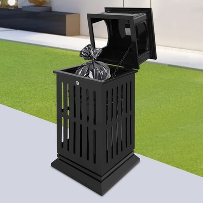 Commercial Outdoor Trash Can Garbage Bin Industrial Yard Garage Waste Container