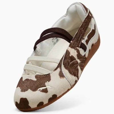 PUMA SPEEDCAT BALLET COW WNS 40778701 Natural leather brown/white