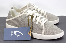 OluKai Pehuea Li Womens Size US 6.5 Tapa White Sand Casual Beach Sneakers Shoes