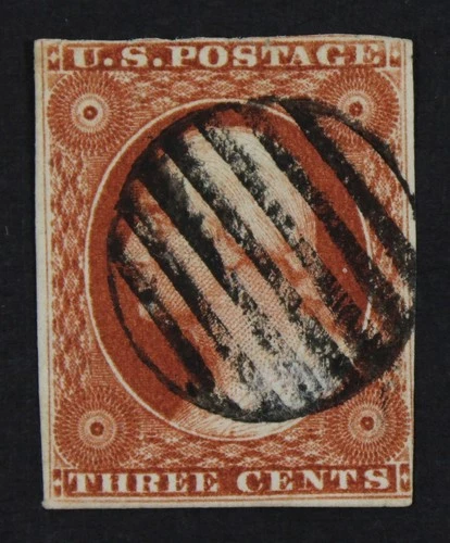 CKStamps: US Stamps Collection Scott#10 3c Washington Used