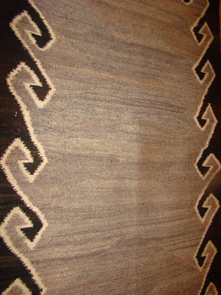 Antique Navajo double Saddle Blanket - Image 3 of 4