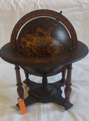 Mappamondo Vintage Made In Italy Da Scrivania - Imagen 3 de 22