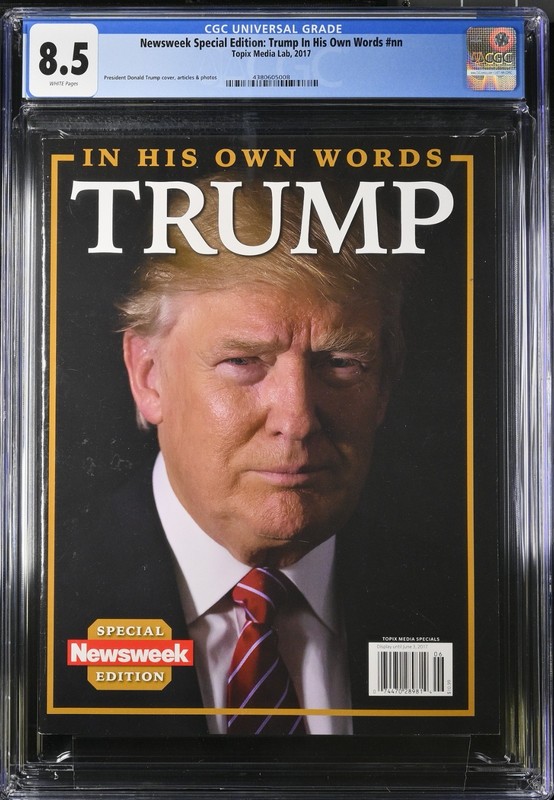 CGC 8.5 Newsweek Donald Trump In His Own Words 2017 Special Edition Magazine 