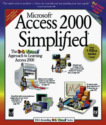 MICROSOFT ACCESS 2000 SIMPLIFIED (IDG'S 3-D VISUAL SERIES) By Ruth Maran *VG+*