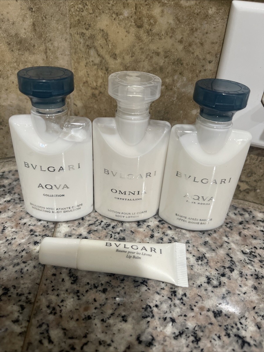 BVLGARI AQVA Body Lotion, After Shave, Body Emulaion, Lip Balm