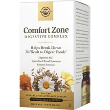 Solgar Comfort Zone Digestive Complex,Enzymes to Support Digestion,90Veg Caps