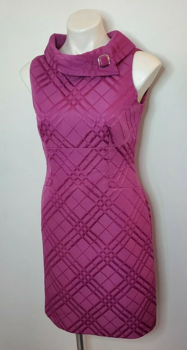 Tahari envelope top collar dress