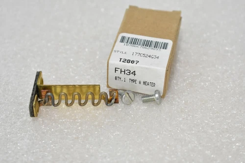 CUTLER HAMMER 177C524G34 FH34 HEATER, THERMO OVERLOAD A200 SERIES TYPE FH 5.6-6A