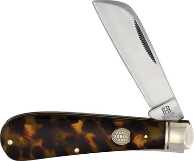 Rough Ryder Half Hawk Faux Tortoise Shell Folding Stainless Pocket Knife 2454